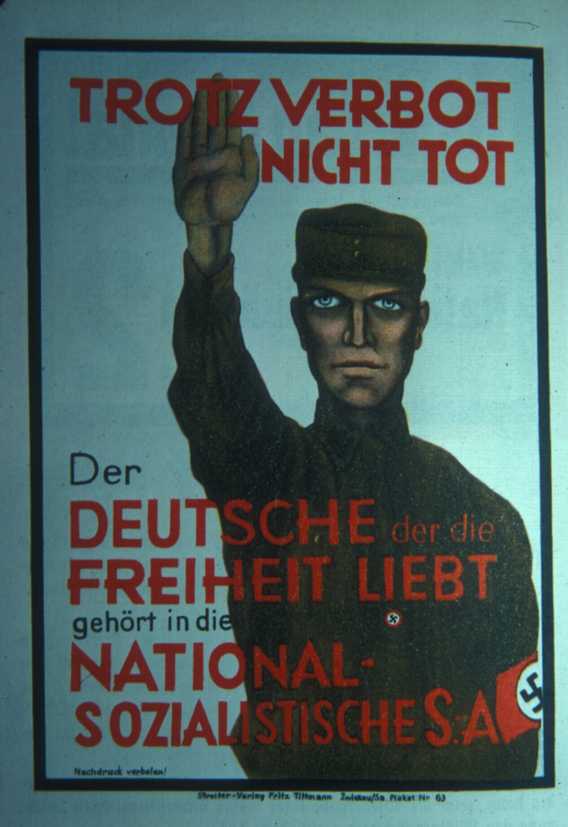 Снова все те же выборы сентября 30-го. Немцы, любящие свободу, вступают в СА