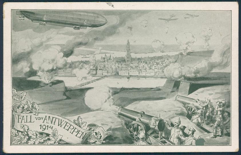 Падение Антверпена (1914). Этот бельгийский город стал первой в человеческой истории жертвой ударов с воздуха.