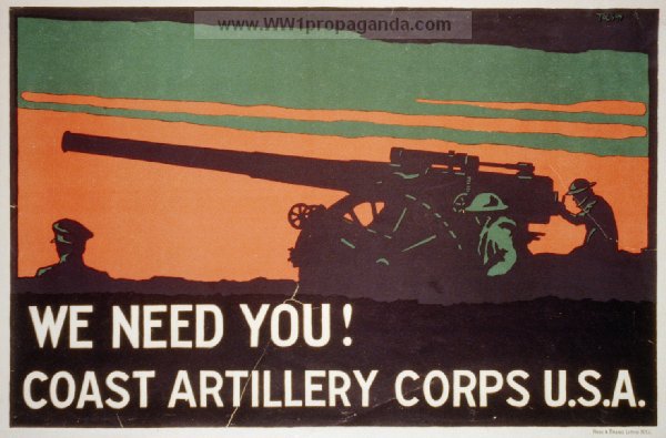 Ты нужен нам. Корпус береговой артиллерии США