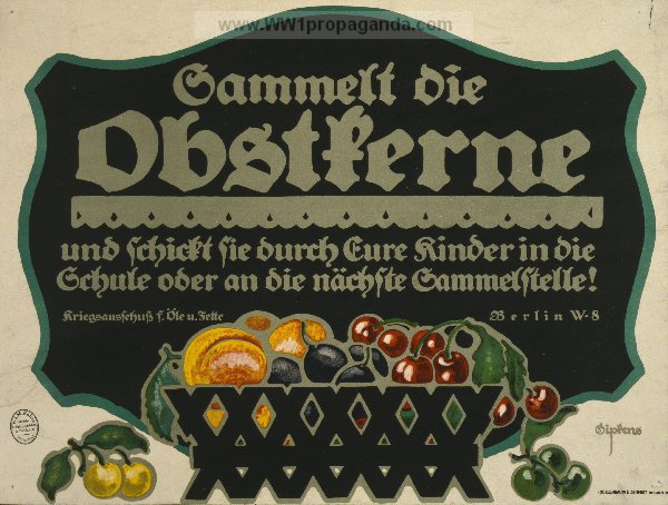 Плакат призывает собирать фрукты