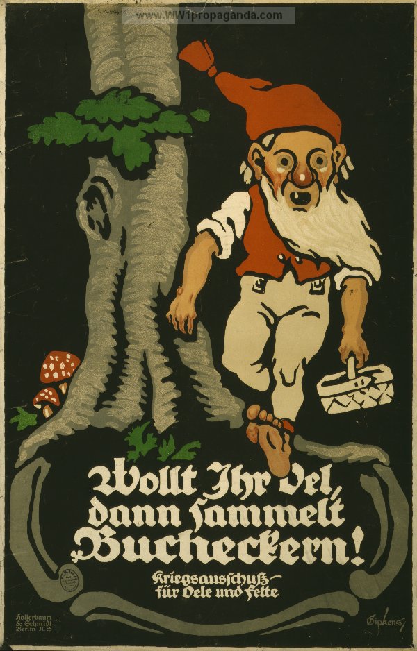 Забавный плакат военного комитета по жирам и маслам (был в Германии и такой)
