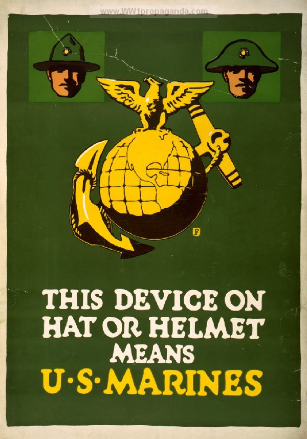 Эта эмблема на шляпе или на шлеме означает морскую пехоту Соединенных Штатов