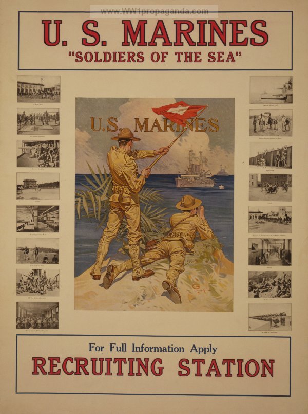 Морская пехота США. Солдаты моря. Более подробная информация на призывном пункте
