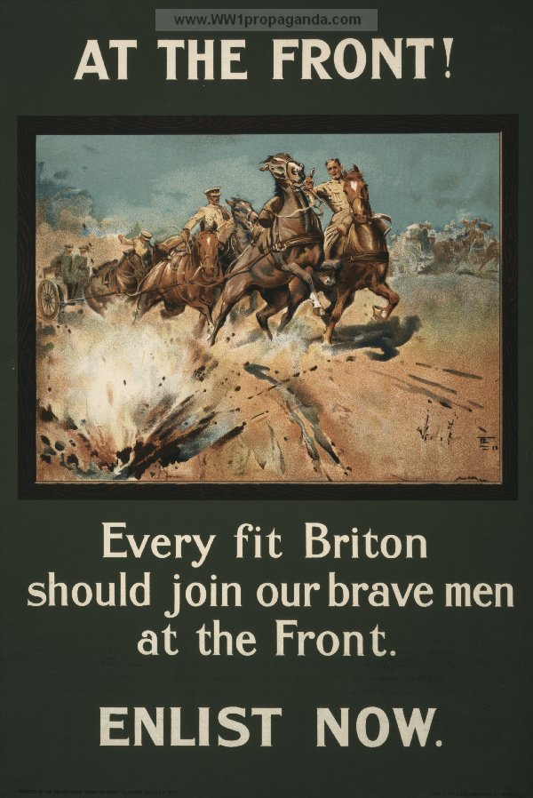 На фронт! Каждый британец должен присоединиться к нашим храбрецам на передовой!