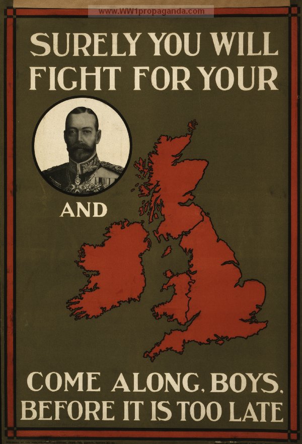 Вы, конечно будете сражаться за портрет короля Георга V и карту Великобритании. Пойдемте, ребята, пока не стало слишком поздно.