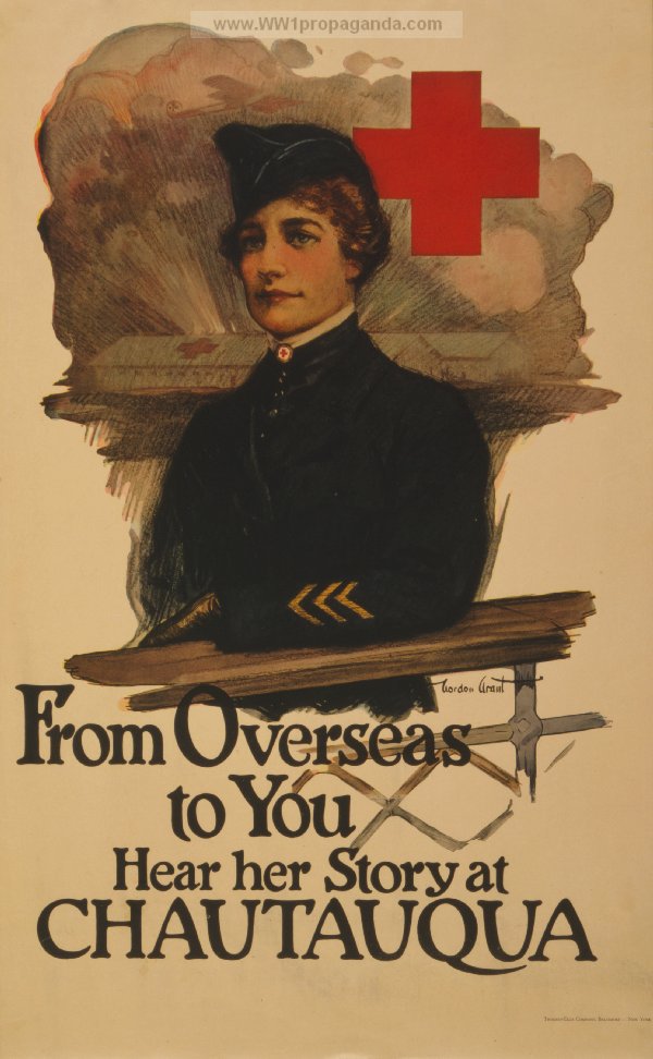 Один из рекрут-постеров американского Красного Креста