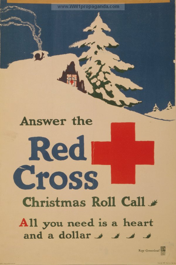 Рождественский сбор пожертвований для Красного креста