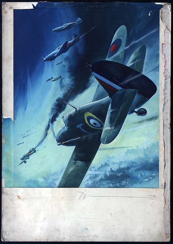 Британский Харрикейн в одном строю с советскими истребителями.