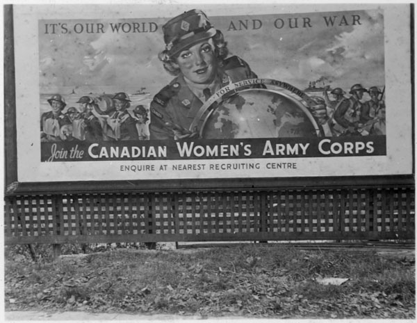 Это наш мир и наша война. Вступай в Канадский Женский Армейский Корпус!