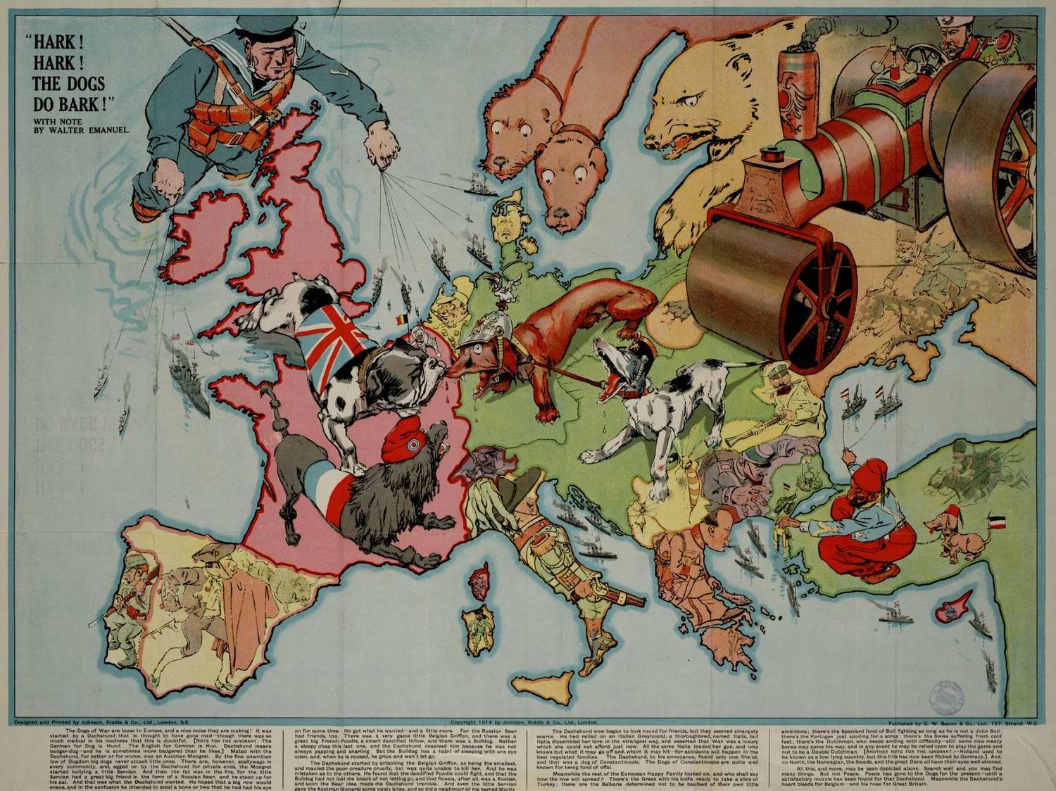 Карта 1914 года