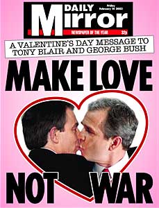 Обращение к Бушу и Блэру - Занимайтесь любовью, а не войной