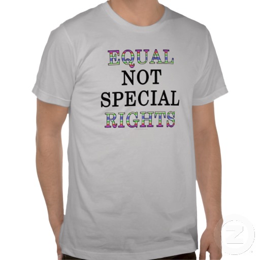 Равные права не значит специальные