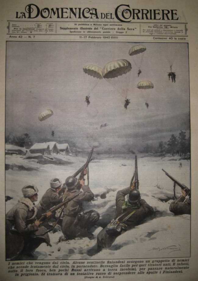 Финские солдаты срывают план Красной Армии по осуществлению неожиданной высадки десанта в их глубоком тылу