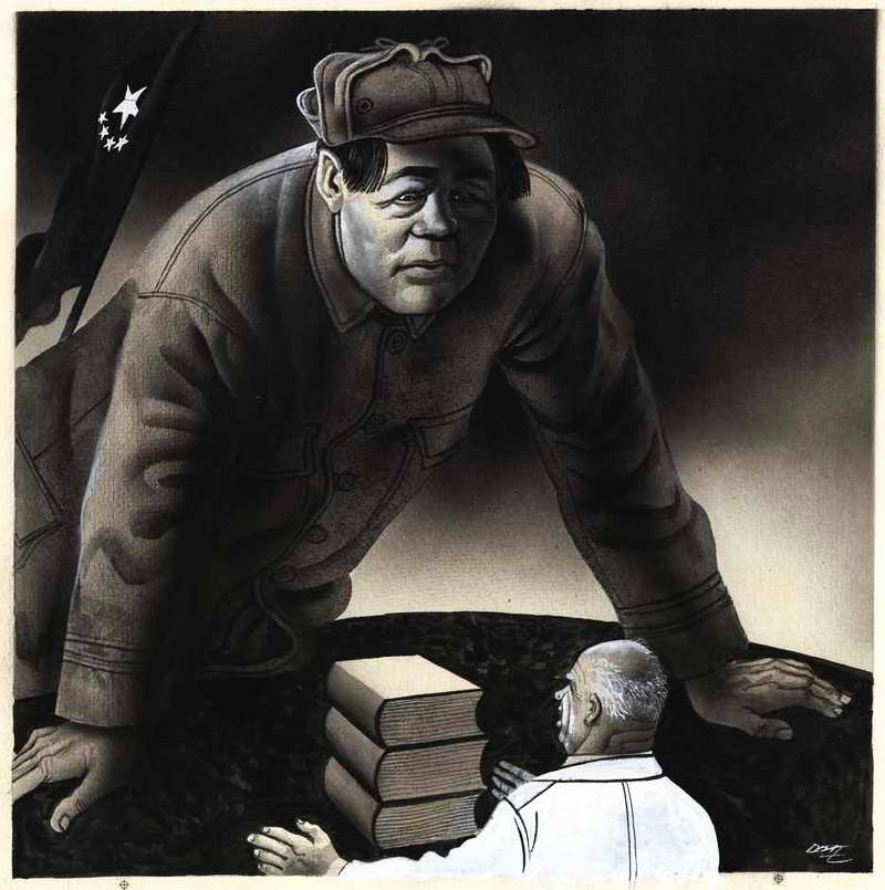 Никита Хрущев и быстро растущий великан Мао (1960 год)