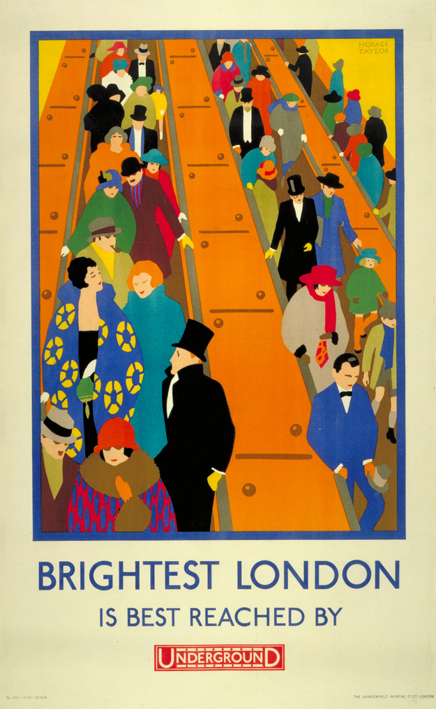 До блистательного Лондона проще всего доехать на метро. 1924