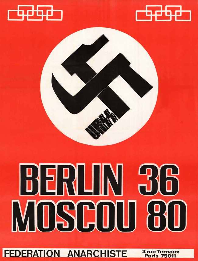 Московская Олимпиада 1980 года - это повторение Берлинской Олимпиады 1936 (Федерация анархистов - Париж)