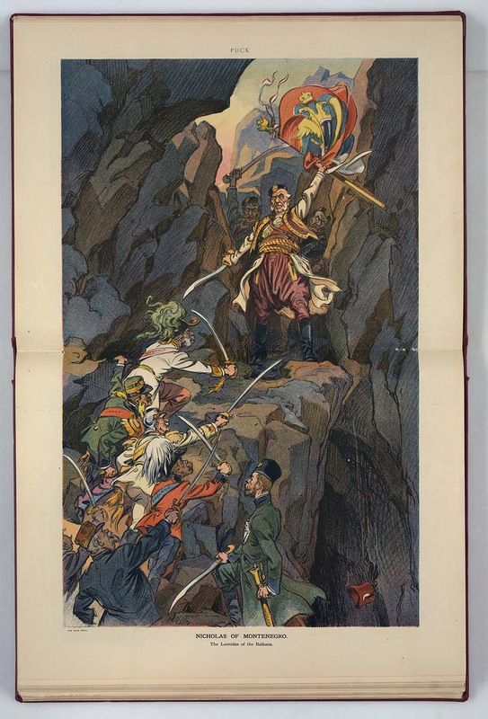 Николай Черногорский. Карикатура периода Балканской войны
