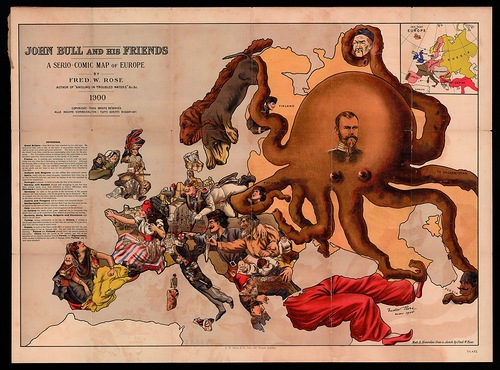 Английская карта, 1900 г.