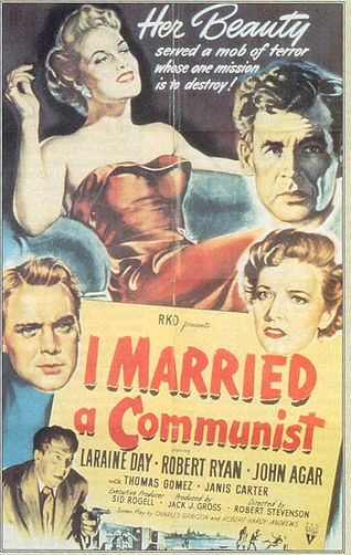 Афиша фильма Я вышла замуж за коммуниста (1949 г).